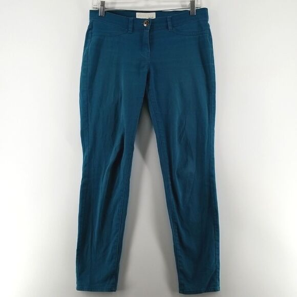 Kensie Keepers Jeans Womens 8 Aqua Green Denim Ankle Low Rise Zip Closure - Picture 1 of 9